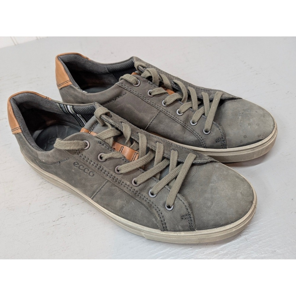 ECCO Soft 7 Leather Lace Up Sneakers Shoes Mens Size 11 EU 45 53073450930 Casual